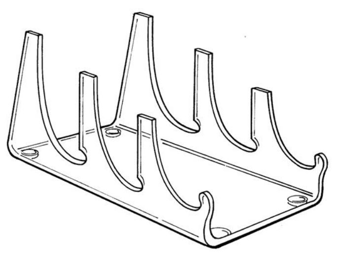 Plate Stands - Three to Five Piece Display - Set of 6